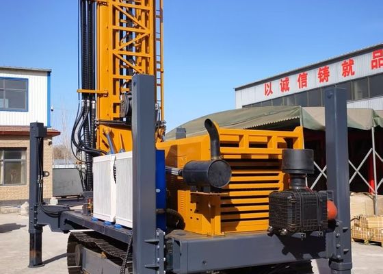 Water Borehole Pneumatic Drilling Rig Equip With Air Compressor