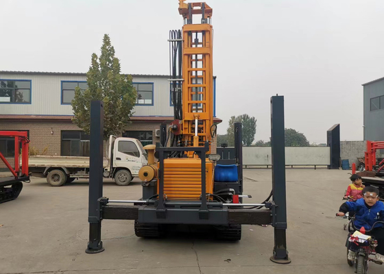 260 Meter Pneumatic Drilling Rig Crawler Mounted Water Well Machine Tunnel
