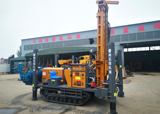 Rig Pengeboran Pneumatik Outriggers Tinggi Dth Rocky 350 Meter Lubang Bor