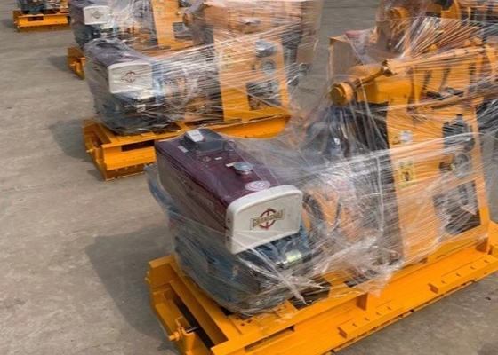 BW 160 Pompa Lumpur Mesin Pengeboran Inti Hidrolik Daya Diesel 80 Meter kedalaman