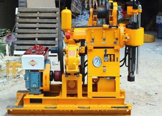 Mesin Pengeboran Sumur Air XY-1A 150M Diameter Lubang Disesuaikan 22 HP Rig Eksplorasi Mesin Diesel Portabel