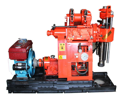 Survei Rekayasa Coring Drill Rig Eksplorasi Kedalaman 100 Meter Dengan Mesin Diesel