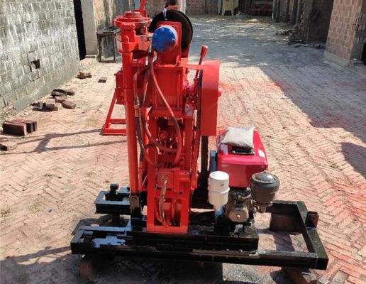 Rig Pengeboran Eksplorasi Rekayasa 73-105mm Diameter Lubang 42mm Diameter Pipa