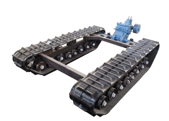 Gerakan Mudah Crawler Rubber Track Tahan Lama OEM Stabilitas Baik