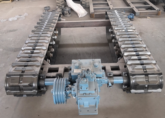720mm Lebar Baja Karet Crawler Track Undercarriage Ukuran Desain Disesuaikan