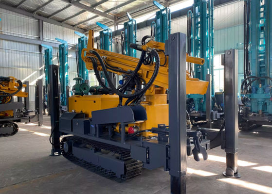 Rig Pengeboran Pneumatik Lumpur Dan Udara 6000kg Lubang Bor Air Besar Kedalaman 280 Meter