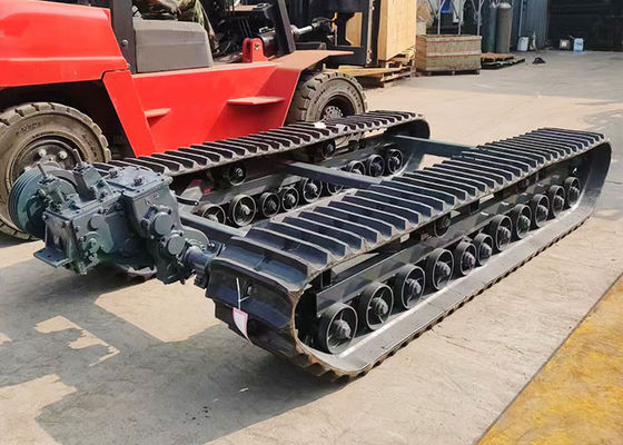 20 MT Kapasitas Chassis Karet Crawler Dengan Mesin Diesel Untuk Mesin Industri