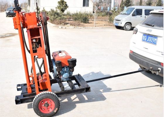Pengolahan sampel kecil Hydraulic 50m 5.7KW Core Drilling Rig ST 50
