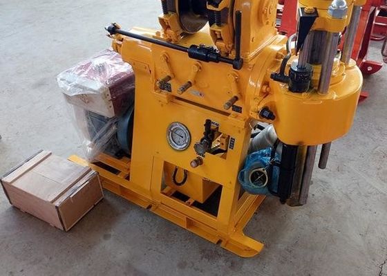 XY-1A Core Drill Rig Portable 150 Meter kedalaman Teknik Konstruksi untuk eksplorasi