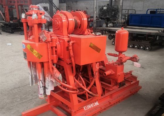 Rig pengujian tanah dalam dengan BW 160 Pompa Lumpur Mesin Diesel 100M kedalaman pengeboran