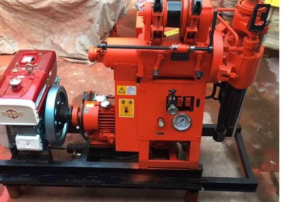 Mesin Pengeboran Uji Tanah Portable Berat ringan Mesin Diesel Pengeboran 42mm Rod Diameter