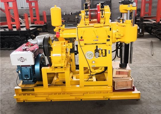 Mesin Pengeboran Geologi Kuning dengan Pompa Lumpur BW 160