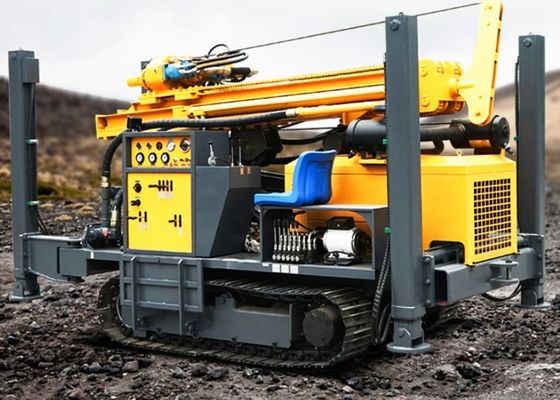 260 Meter DTH Pneumatic Drill Rigs Untuk Pekerjaan Pengeboran Sumur Air Daerah Batu Industri