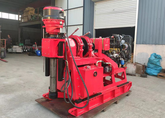 XY-2B 500 Meter Kedalaman Perayap Dipasang Rig Pengeboran Sumur Air Hidraulik