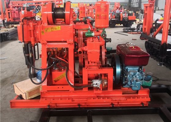XY-1 Mesin Pengeboran Uji Tanah 150 Meter Dengan Mesin Diesel 18 HP Untuk Eksplorasi