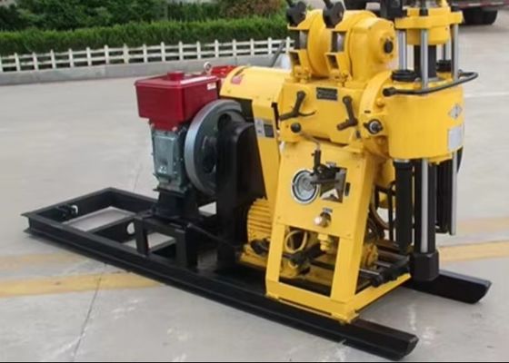 Mesin Pengeboran Uji Tanah 100m Rig Pengeboran Geoteknik Dengan Pompa Lumpur