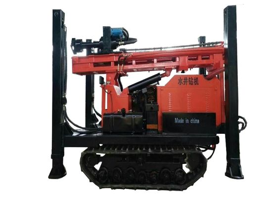 Pneumatic Crawler Water Well Drilling Rig Dengan Menara Hidraulik