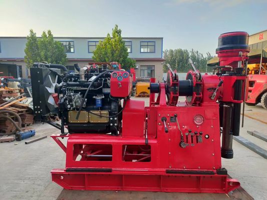 Efisiensi Tinggi Rig Pengeboran Sumur Portabel, XY-2B Hydraulic Borehole Drilling Machine