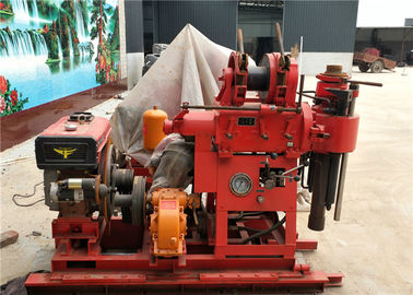 180m Kedalaman Air Sumur Pengeboran Rig Mesin, Hydraulic Core Drilling Rig 220V / 380V