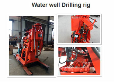 Air Sumur Kecil Pengeboran Borehole Rig GK-200 Warna Disesuaikan Dengan Feeding Hidrolik