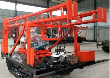 200m Depth Crawler Mounted Drill Rig Hydraulic Automatic Infeed Untuk Eksplorasi Bangunan