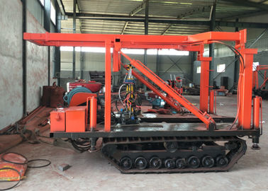 Tanah Investigasi Crawler Mounted Drill Rig High Speed ​​Dengan Feed Hidrolik