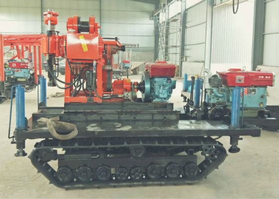 Mesin Rig Pengeboran Geologi Terpasang Crawler Tipe Tenaga Diesel untuk Lubang Bor ShiTan