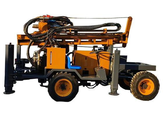 Borewell Traktor dipasang Rotary Hydraulic Air Well Mesin Pengeboran