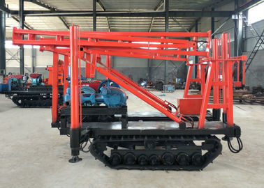 Red Track Mounted Drill Rig, Mesin Bor Crawler XY-1A Untuk Sumur Air