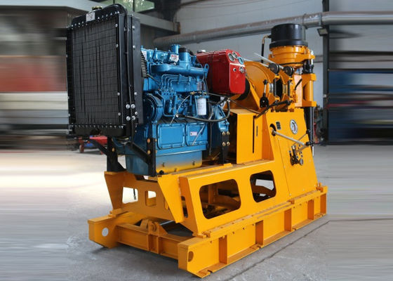 XY-2B Air Sumur Bor Pengeboran Rig Ringan Dengan Daya Tinggi Terpasang