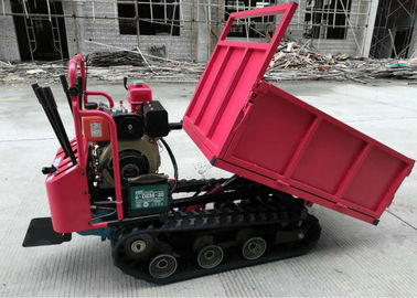 Durable Small Tracked Dumpers / Rubber Track Carriers Dengan Transmisi Otomatis