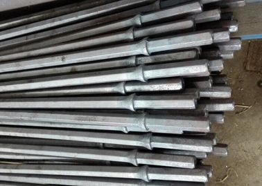 Hard Rock Drill Rods Carbon Steel Material Plug Lubang Integral Drill Steel