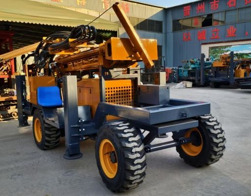 Afrika ST260 Ban Jenis Bor Rig Dengan Pompa Lumpur / Kompresor Udara