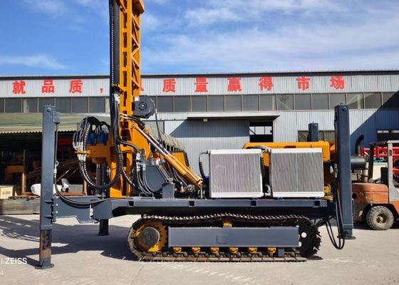 Pengeboran air sumur hidraulik Pneumatic Rig Untuk DTH Blasting