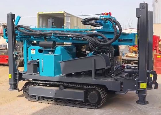 Automatic Deep Wells Diesel Track Drill Rig Machine Untuk Pertanian / Perkebunan