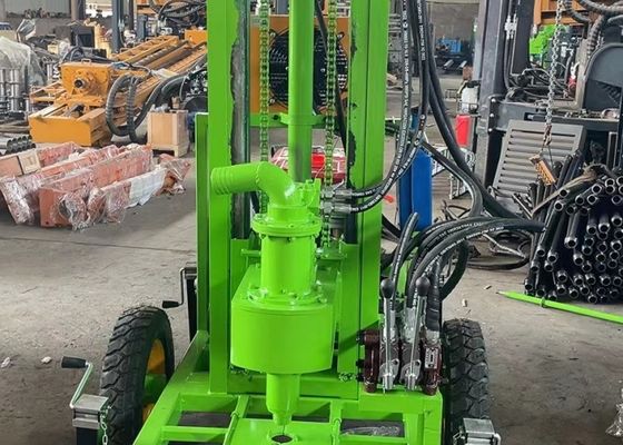Mini Rig Pengeboran Air Sumur Bor Dengan Mesin 18 HP Untuk Pertanian Pribadi