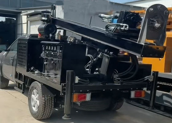 Mesin Bor yang Dipasang di Traktor Kepala Ganda untuk Operasi Lapangan