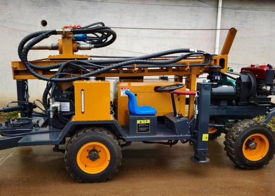 Pneumatic Drilling Rig dengan diameter lubang 100-350mm dan sistem drive pneumatic untuk Strata Rocky