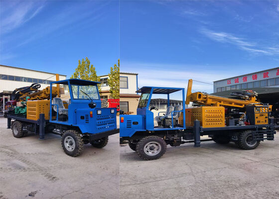 0-300M Truck-mounted Drilling Rig Untuk Air Well Dengan Komponen Esensial Pump Motor Engine