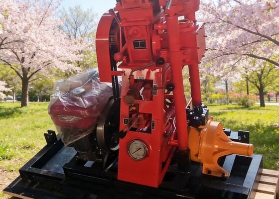 Geotechincal Portable Core Drilling Rig 10-50 Meter kedalaman untuk Pengumpulan Sampel