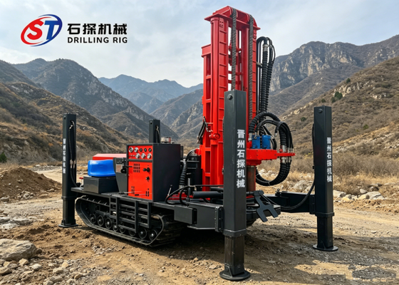 Kecepatan tinggi 10-35m/h Crawler Drilling Rig untuk Hard Rock