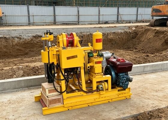 22 HP Mesin Diesel Pengeboran Rig Ideal untuk pengujian tanah dan investigasi fondasi