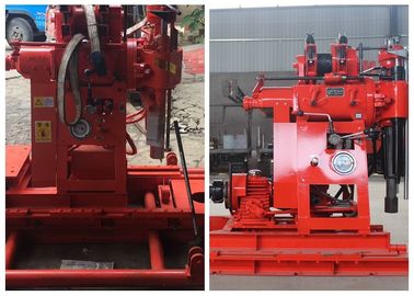 Trailer Traktor Dipasang Mesin Rig Pengeboran Tanah Uji dengan Struktur Ringan