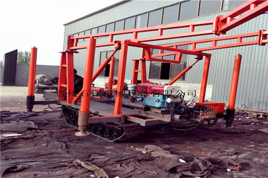 Lubang Crawler Pneumatic Air Sumur Bor Rig / DTH Hard Rock Geologi Bor Mesin