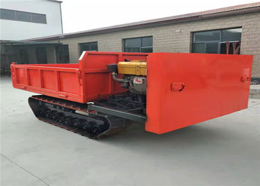 Warna Merah 4 x 4 Drive Crawler Transporter / Track Carrier Untuk Palm Tree