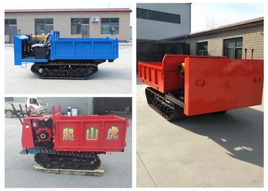 Dumper Mini Transporter Track Pertanian Kendaraan, Kereta Api Track Karet