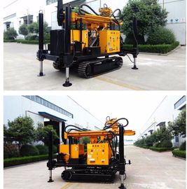 200 m Kedalaman Crawler Mounted Bor Rig, Mesin Borewell Air Dengan Kompresor Udara