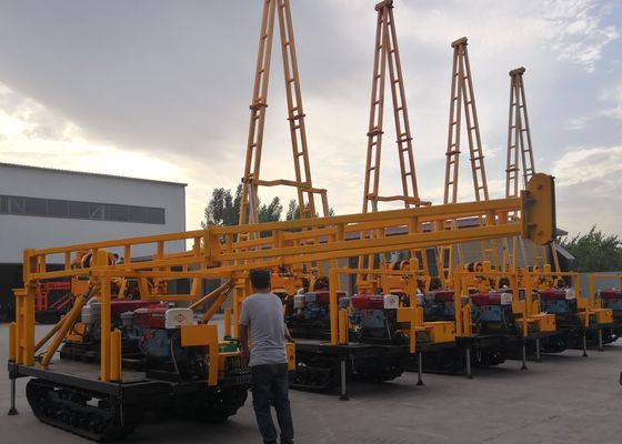 Crawler Mounted Rig Pengeboran Sumur Air Kecil 100m