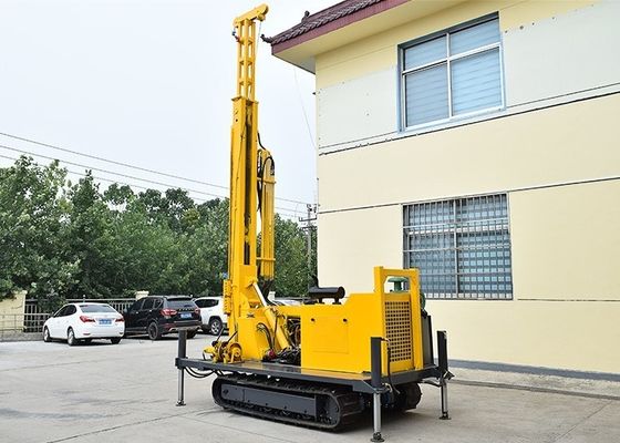 Crawler Diesel Powered 3.5Mpa Rig Pengeboran Sumur Air Hidrolik