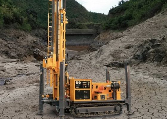 Pengeboran Kedalaman 400 Meter Pneumatik Rotary Crawler Drilling Rig